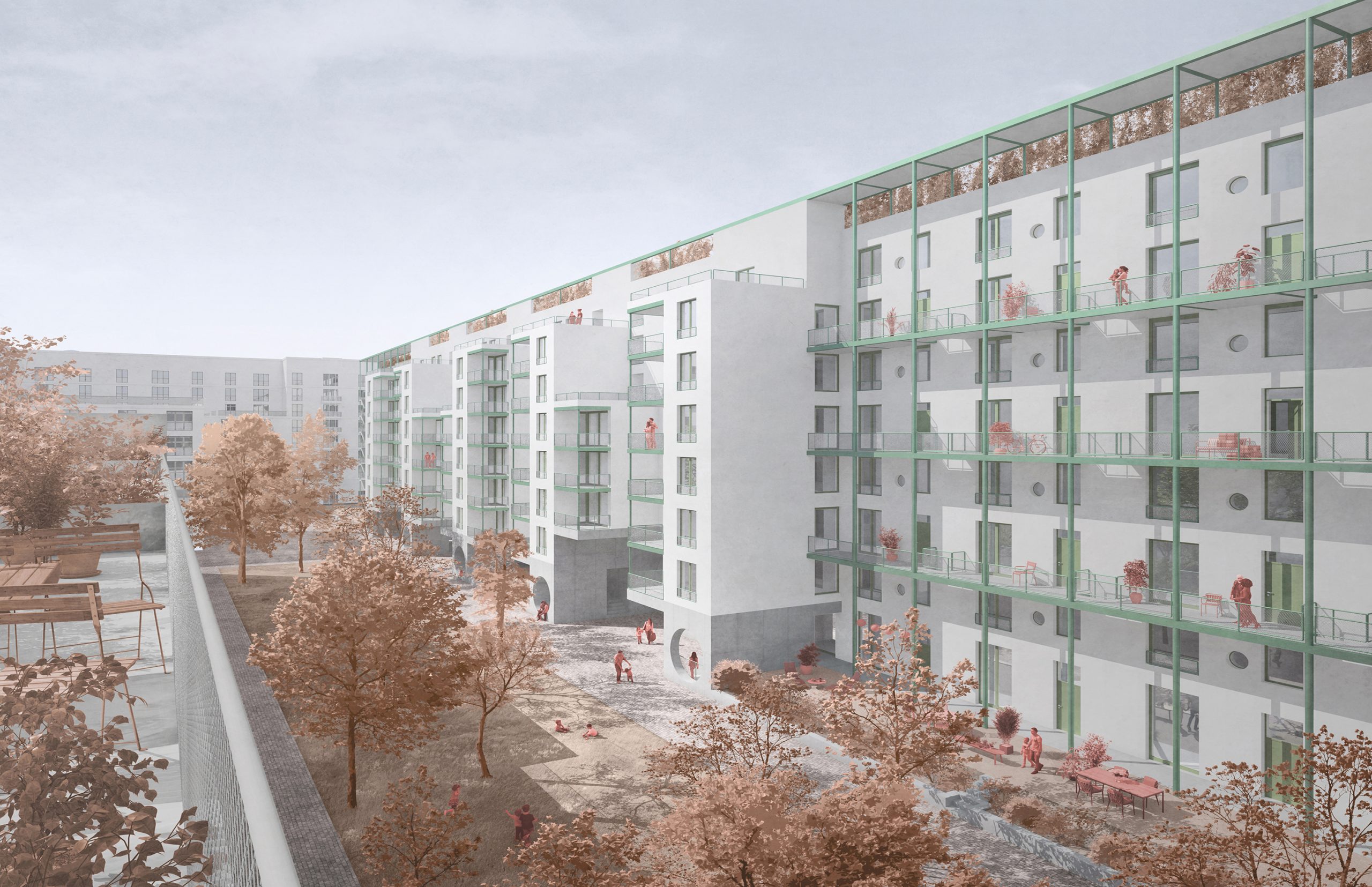 View on the Court yard