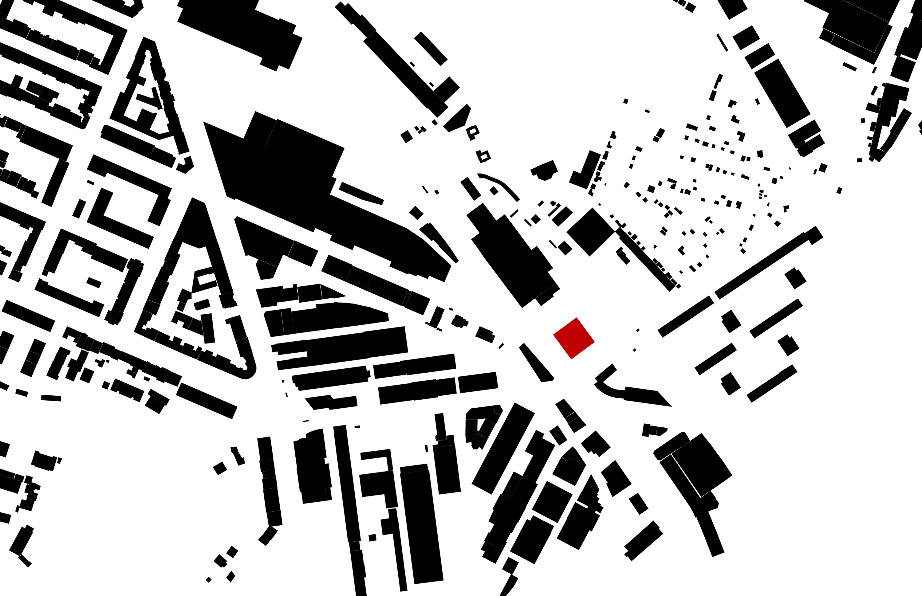 Figure-ground diagram Dreispitz Basel