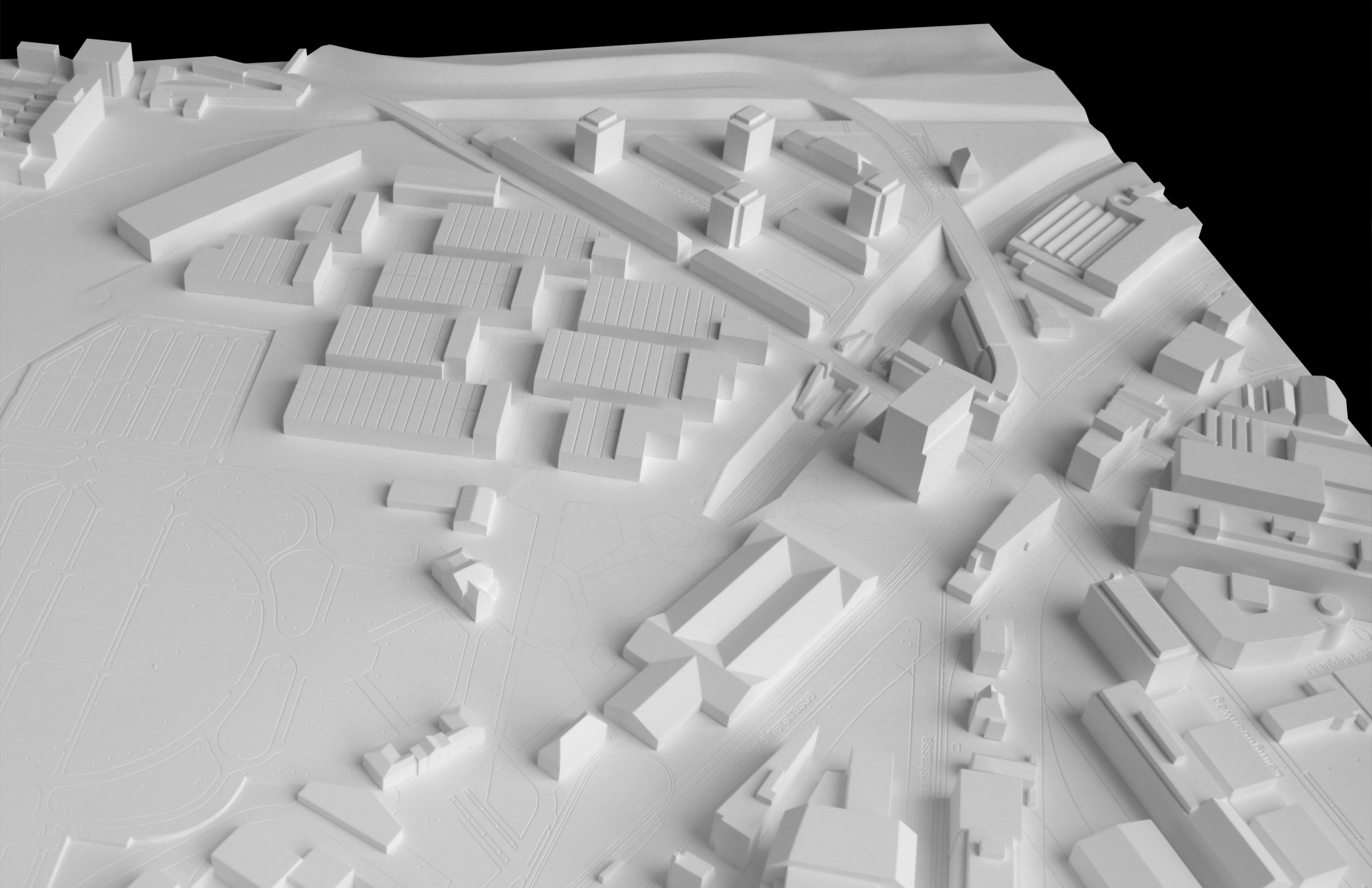 Model of urban design including the high-rise