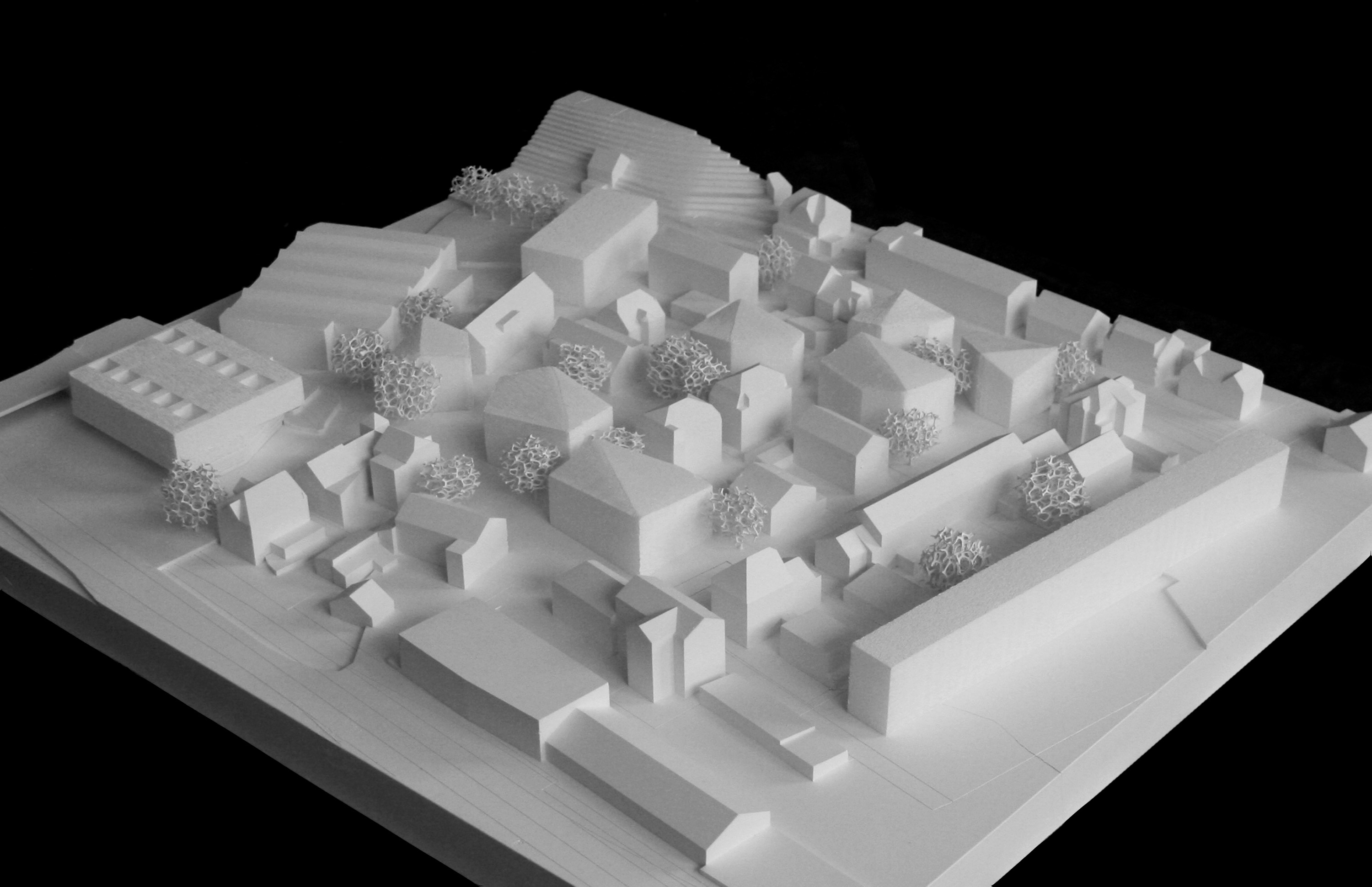 Model of new city center