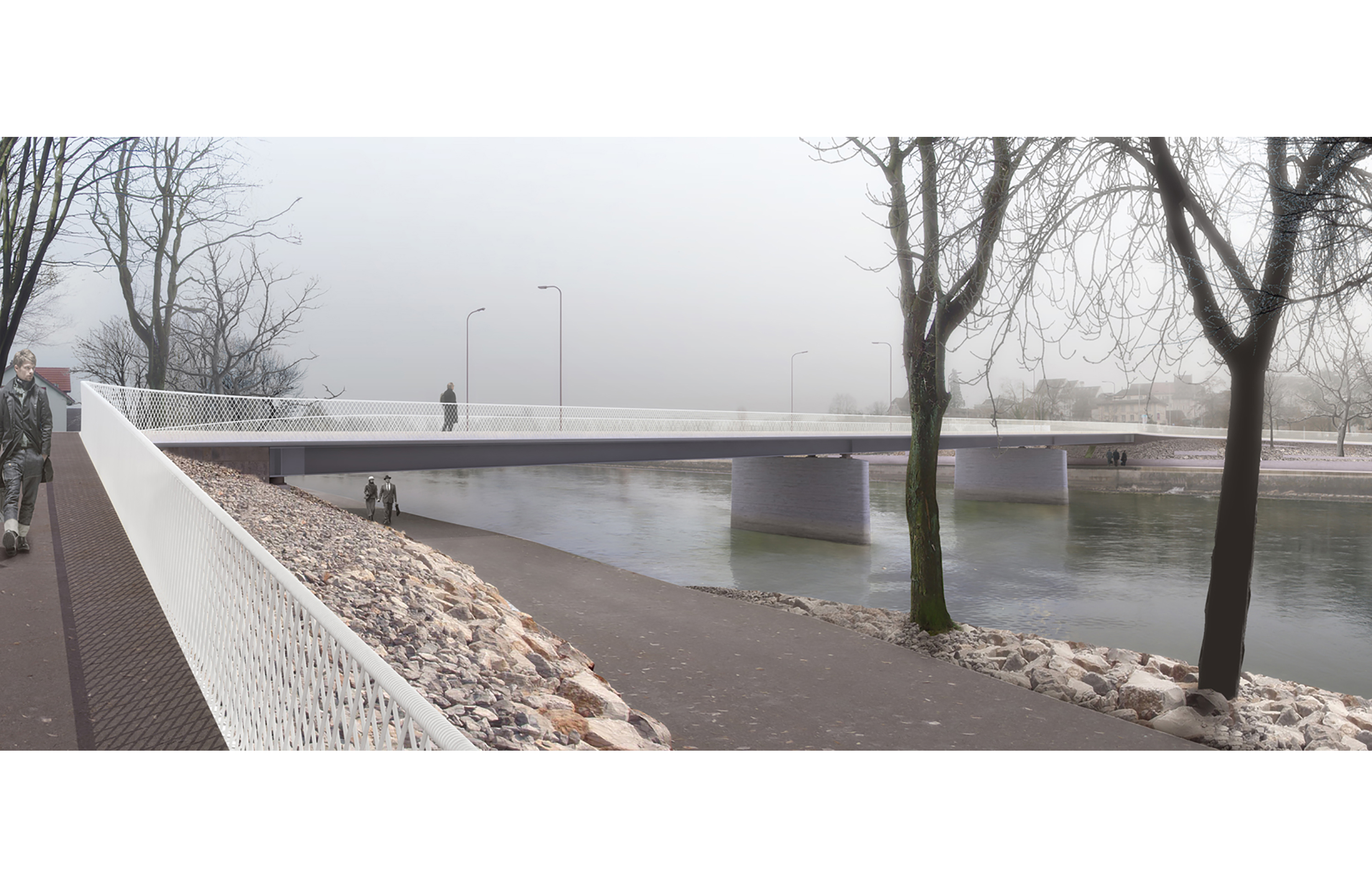 Visualisierung Brücke bei Tag