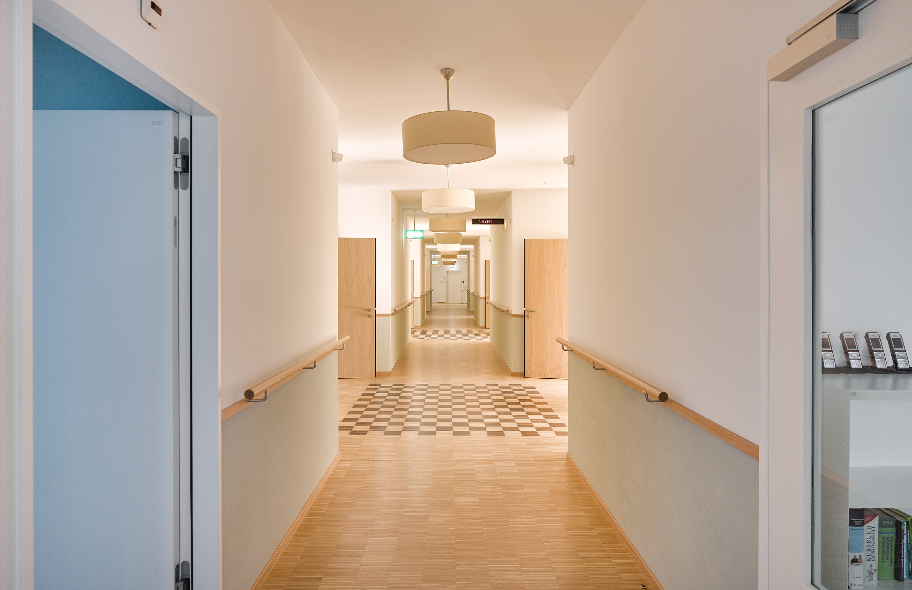 Gang zu den privaten Zimmern