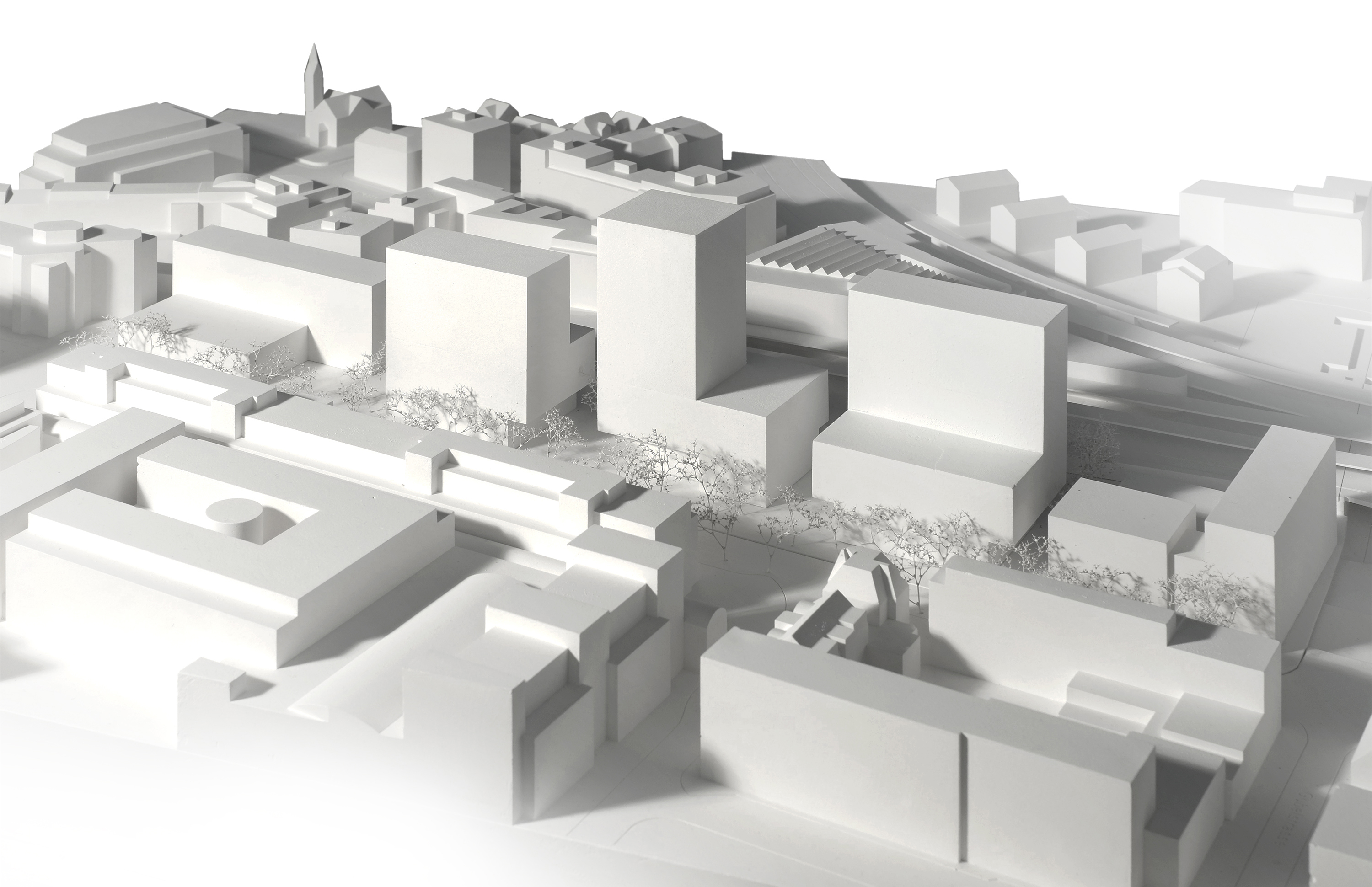 Model with new buildings 1st lap