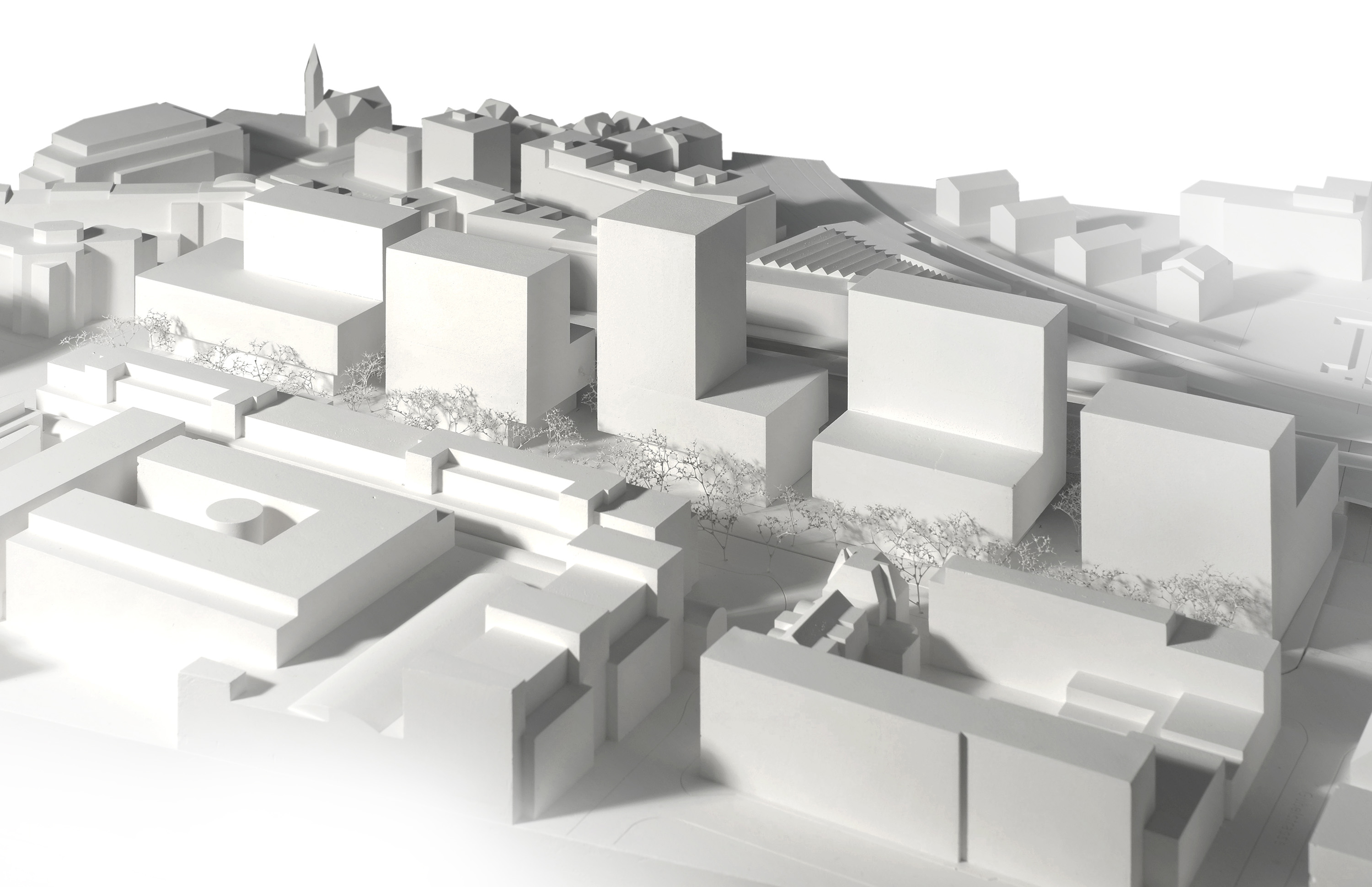 Model with new buildings 2nd lap