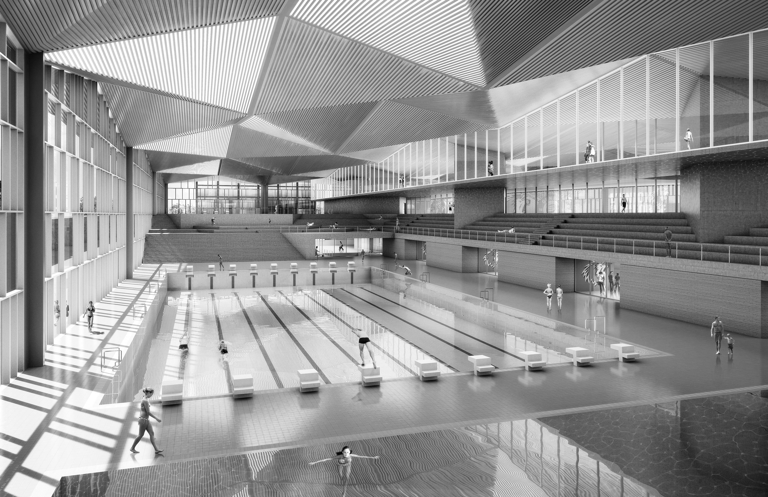 Visualization swimmingpools